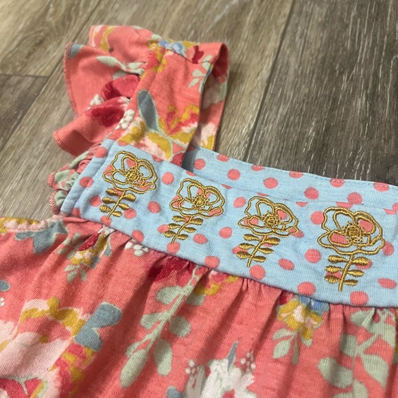 Matilda Jane Girls Floral Short Sleeve Nightgown - Picture 4 of 9